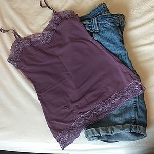 Charlotte Russe Purple Lace Cami